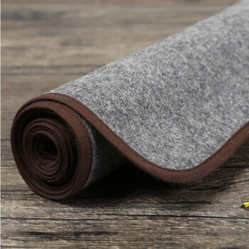 弘梅【全网低价】弘梅包边毛毡 书法国画毛毡垫 文房四宝毛笔书法用桌布毛毡布灰色 50*70cm