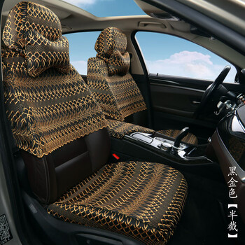 新款刺绣半截蕾丝座椅套四季通用定做汽车座套全包布艺车座坐垫套贡缎