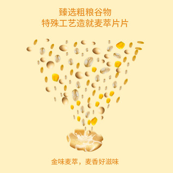 金味强化钙麦片600g（30g*20袋）营养早餐冲饮谷物 即食燕麦片