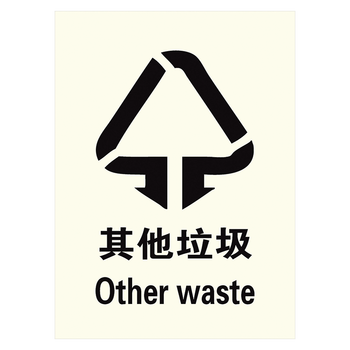 定制垃圾桶标签垃圾桶垃圾分类标志标识牌可回收垃圾提示标示牌户外