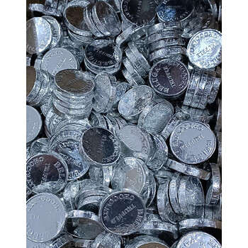 伊卡浓金币巧克力元宝金球巧克力烘焙巧克力金币巧克力 银色中币