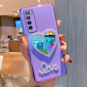 佳维若华为nova7手机壳华为硅胶软壳nova7pro保护套nova7se补妆镜面