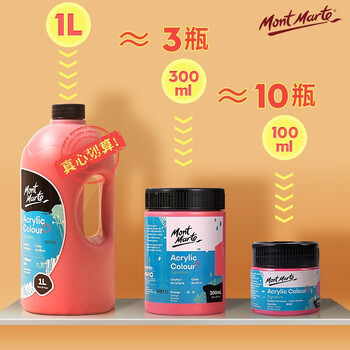 蒙玛特(Mont Marte)丙烯颜料1l浅绿 大瓶美术手绘彩绘墙绘画画丙烯颜料套装 大容量绘画防水颜料V MSCH0111美术写生 蒙玛特(Mont Marte)丙烯颜料1l浅绿 大瓶美术手绘彩绘墙绘画画丙烯颜料套装 大容量绘画防水颜料V MSCH0111美术写生