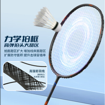 匹克碳素羽毛球拍4U成人学生专业超轻耐打单拍PK-106黑色含手胶 匹克碳素羽毛球拍4U成人学生专业超轻耐打单拍PK-106黑色含手胶