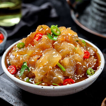 海蜇凉拌菜海蜇头凉菜海蜇丝水母即食海蜇皮开袋海鲜大全水产批发即食