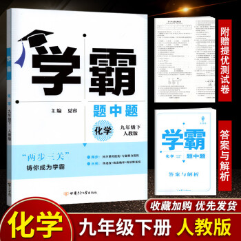 2022春经纶学典学霸题中题九年级下化学人教版RJ版中学教辅初中9年级下册同步课时作业本练习册初三辅_初三学习资料