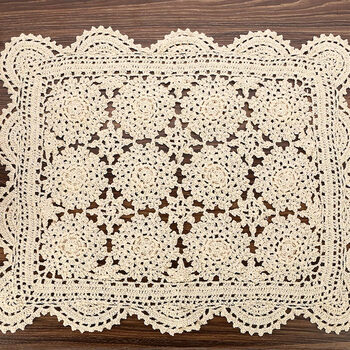 立体镂空小桌布盖布床头柜茶几装饰钩针钩织现货5545cm勾选后可编辑