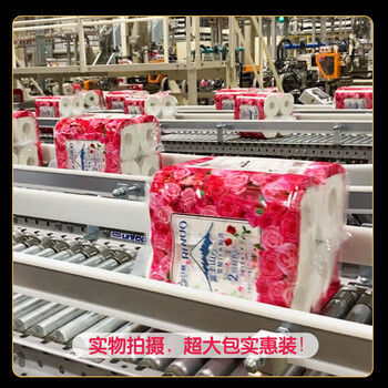 日诺（Rinuo）日本进口玫瑰花香卫生纸溶水速溶厕纸有芯卷纸水溶印花卷筒纸8卷