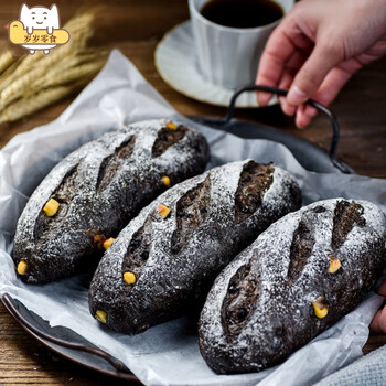 黑嘉丽巧克力软欧面包低油全麦欧包早餐休闲零食代餐糕点1个装