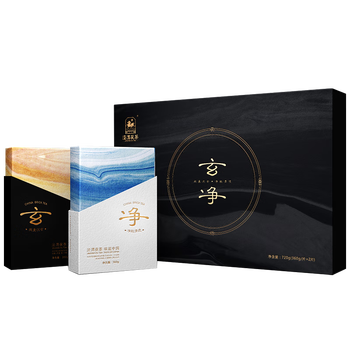 泾渭茯茶黑茶 过节礼盒 咸阳茯茶 陕西西安特产 金花茯砖茶 玄净720g