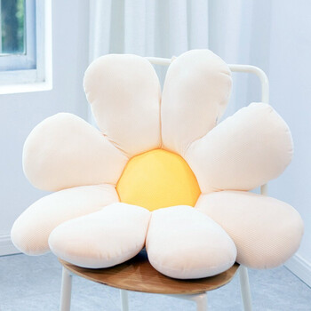 艾薇花朵抱枕沙发靠垫床头靠枕飘窗床上腰靠汽车花瓣坐垫小雏菊60*60