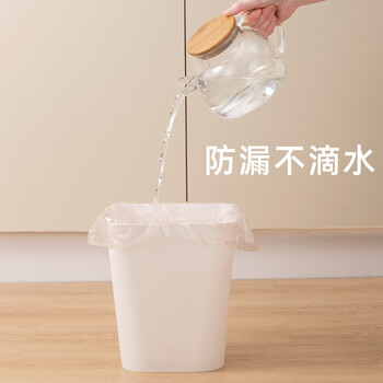 固成背心垃圾袋玫瑰金37*50cm90只单面1丝 家用手提垃圾袋加厚背心式