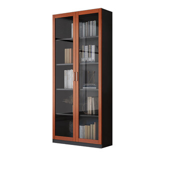 灵妃b款文件柜柚木色黑色