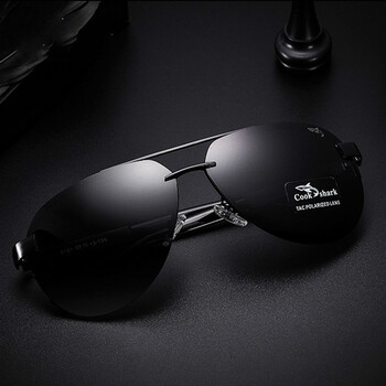 偏光太阳镜男司机镜墨镜男士开车驾驶蛤蟆眼镜黑色