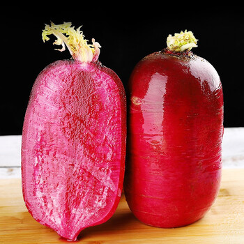 寻味君 水果萝卜 紫美人冰糖心萝卜潍坊甜脆红萝卜新鲜蔬菜 紫美人