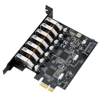 魔羯（MOGE）MOGE 台式机USB3.2 Gen1扩展卡电脑内置PCIE转七口USB3.0转接卡 MC2037 