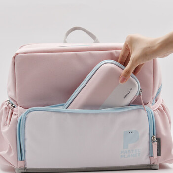 国誉（KOKUYO）(KOKUYO)淡彩星球·桌面摊开式笔盒学生收纳铅笔盒 蓝色 1个 WSG-PCJ202B