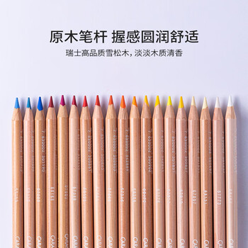 凯兰帝（CARANdACHE）瑞士卡达油性彩色铅笔6901系列大师收藏级12色纸盒装6901712美术写生毕业礼物