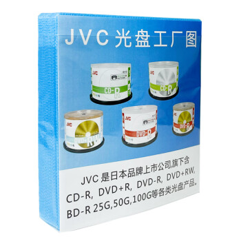 JVC/杰伟世 CD / DVD光盘收纳袋 （直径12CM / 5寸）双面装PP光盘袋 加厚 50片 / 包 光盘袋