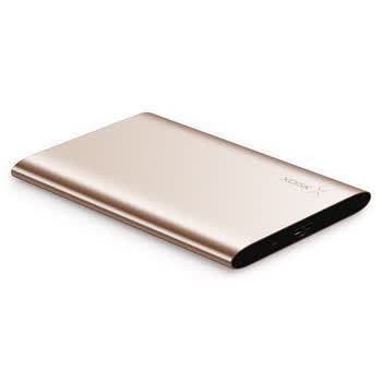 小盘(XDISK)1TB USB3.0移动硬盘X系列2.5英寸玫瑰金 超薄全金属高速便携文件数据备份存储稳定耐用