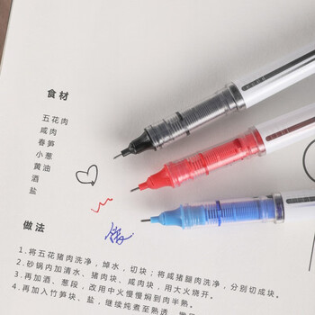 国誉(KOKUYO)Campus学生办公直液式针管笔签字笔走珠书写考试 0.5mm 红色 WSG-PR4015R