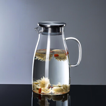 华行 家用玻璃凉白开水壶耐热防冷水壶果汁壶玻璃水壶茶壶扎壶大容量