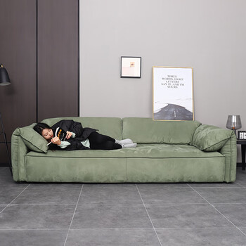 baxter沙发casablanca大象耳朵意大利极简客厅翻毛皮沙发客厅ins 进口