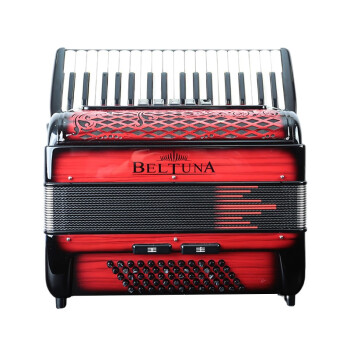 BELTUNA意大利手风琴贝尔杜纳工作室系列Studio原装进口18mm键盘34键60BS 60贝司 红色