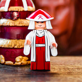 乐高火影忍者五影初代雷影二代木叶第三方人仔积木玩具 初代火影_影袍