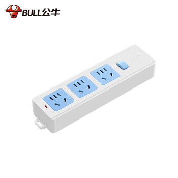 公牛（BULL）无线插座 3位总控排插/拖线板/电源接线板GN-413K （需自行配电源线和插头）