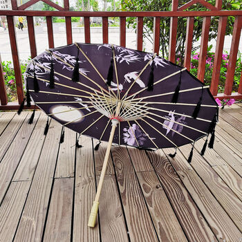 油纸伞古代古装雨伞汉服花伞古风流苏伞彼岸花cos拍照