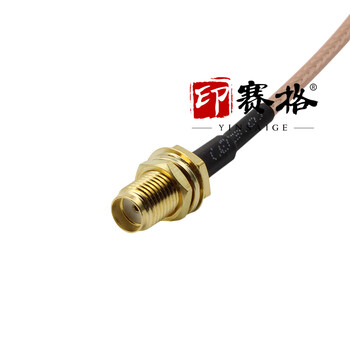 印赛格 SMA转sma连接线 SMA-KY直母头50-1.5电缆SMA转接线【SMA-JW转SMA母 RG316线-0.45米】
