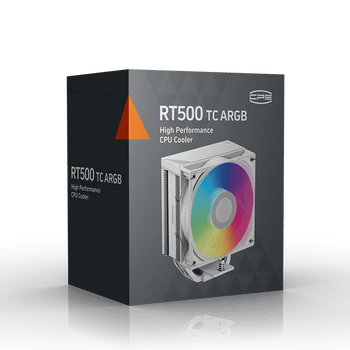 超频3（PCCOOLER）RT500 TC ARGB WH CPU风冷散热器（5热管/高性能风扇/三角波浪鳍片/1700/AM5）