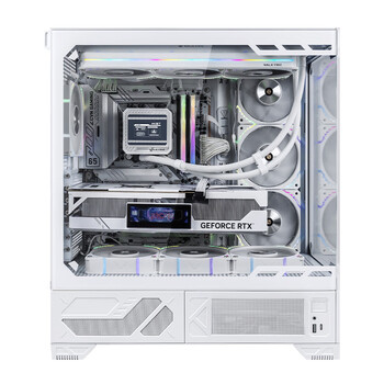 瓦尔基里（VALKYRIE）VK03 LITE WHITE 白色 ATX 游戏电脑台式机箱 支持360水冷 270°海景房