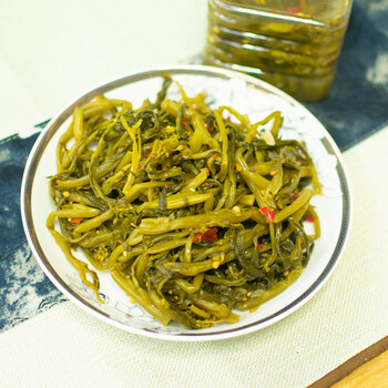 云南普洱腌菜花特产下饭菜傣味菜台腊腌菜酸油菜花即食泡菜700g