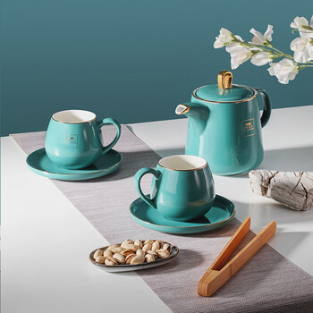 WORLD KITCHEN 康宁马克杯壶五件组绿 厚实杯底 耐温耐用 WK-MKB-5/KZ/GR