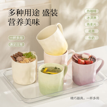 彩致（CAIZHI）马克杯家用陶瓷水杯早餐杯学生泡茶杯办公室咖啡杯 六件套CZ6897