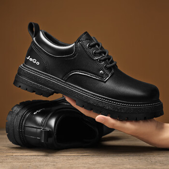 啄木鸟劳保工装鞋男秋季复古低帮马丁鞋男款踢不烂大黄靴防滑耐磨工作