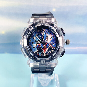 学生幼儿园卡通玩具防摔发光电子手表银河奥特曼黑色指针式时间闪灯