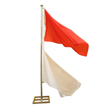 戎兴红白升降信号旗场地标识信号旗3米高带底座款sjq1