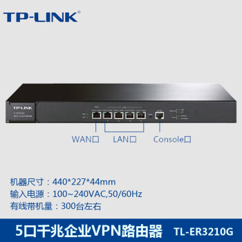 tplink千兆路由器多寬帶多網段帶機量300有線高端企業商用ac控制ap