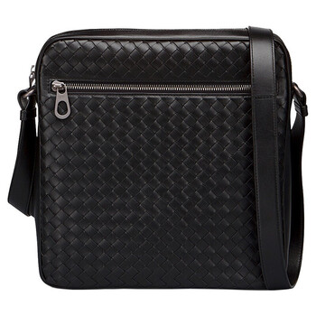 bv男包牛皮编织斜跨邮差包443872 黑色443872 v4651 1000【图片 价格