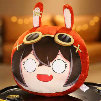 公仔抱枕安柏兔毛绒玩具兔子娃娃二次元动漫周边 兔兔伯爵抱枕暖手 42