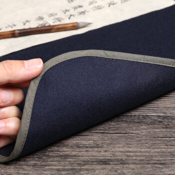 【全网低价】弘梅羊毛毛毡垫 毛笔书法国画毛垫布 文房四宝水洗包边不起球画毡子100*200cm蓝色 【全网低价】弘梅羊毛毛毡垫 毛笔书法国画毛垫布 文房四宝水洗包边不起球画毡子100*200cm蓝色