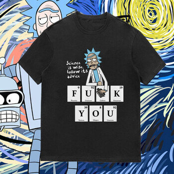 瑞克和莫蒂t恤rickandmorty短袖瑞克与莫蒂联名t恤男rick莫迪和morty