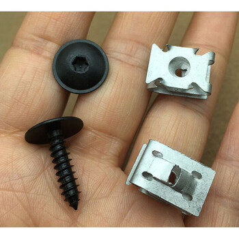 宝来捷达高尔夫迈腾叶子板内衬发动机下护板螺丝底座卡扣螺丝50个品质