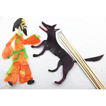 皮影戏人偶皮影戏人偶陕西带操作杆皮影道具皮影戏手工幼儿园皮影岳易