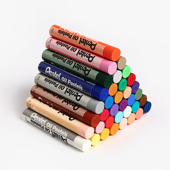 派通（Pentel）油画棒彩色蜡笔儿童学生美术涂鸦绘画可水洗不易脏手PHN-25U25色/盒