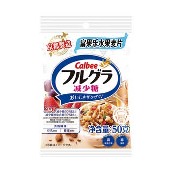 卡乐比（Calbee）低gi燕麦片 冷泡减糖水果麦片50g 日本进口早餐代餐零食