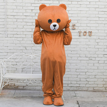 兽装人偶服皮卡丘装熊本熊玩偶服网红熊衣服卡通可爱人穿行走套装定制